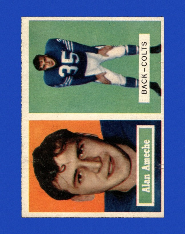 1957 Topps Set-Break # 53 Alan Ameche EX-EXMINT *GMCARDS*