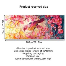 Stained Glass Window Film Privacy Films Glass Decals Stickers for Home Anti UV