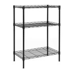 Karl Home 3 Tier Black Steel Garage Storage Shelf Adjustable HeavyDuty Organizer