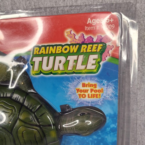 SwimWays Rainbow Reef Turtle Battery Operated Pool Toy 17009 Ages 5+ New Sealed - Picture 2 of 5