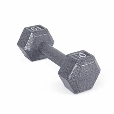 	CAP Barbell Cast Iron Hex Dumbbell Single 10 lb	