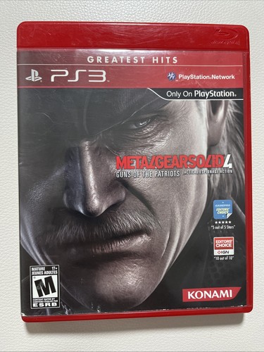 Metal Gear Solid 4: Guns of the Patriots (Sony PlayStation 3) PS3 CIB - Imagen 1 de 3