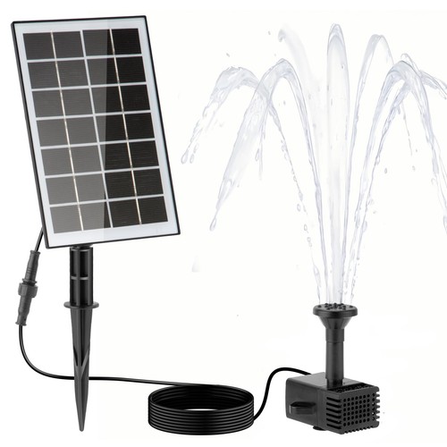 solar fountain pump 3.5W outdoor DIY solar water pump with 8 nozzles for bird - Picture 17 of 24