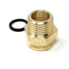 Metric BSP G 1/2" Female to NPT 1/2" Male Pipe Fitting Brass Adapter - Lead Free