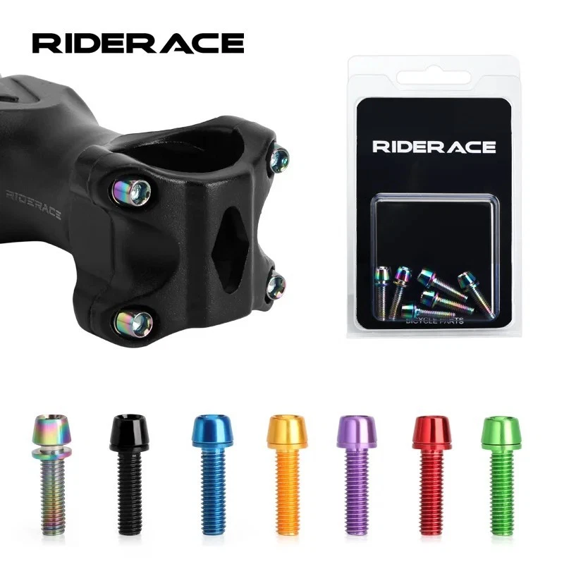 Bicycle Handle Bar Screw Titanium Colorful Plated M5*18mm Stainless Steel Bolts - Image 2 of 4