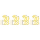  4 PCS Congrats Decorations Centerpieces for Graduation Party Season Banner