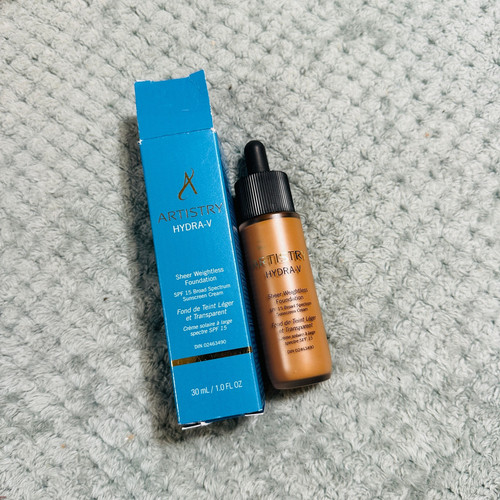 AMWAY ARTISTRY HYDRA-V CARAMEL L5N1 SHEER WEIGHTLESS FOUNDATION SPF15 30ML NIB - Picture 1 of 2