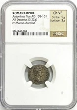 138-161 AD ROMAN EMPIRE MARCUS AURELIUS CAESAR ANTONINUS PIUS COIN NGC CHOICE VF