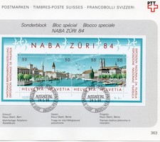 Schweiz, First Day Sheets, 1984-85, M BL 24, 1265-66, 1267-69, 1270-71, 1280-81,