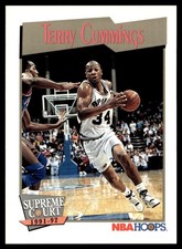 1991-92 Hoops Terry Cummings San Antonio Spurs #495