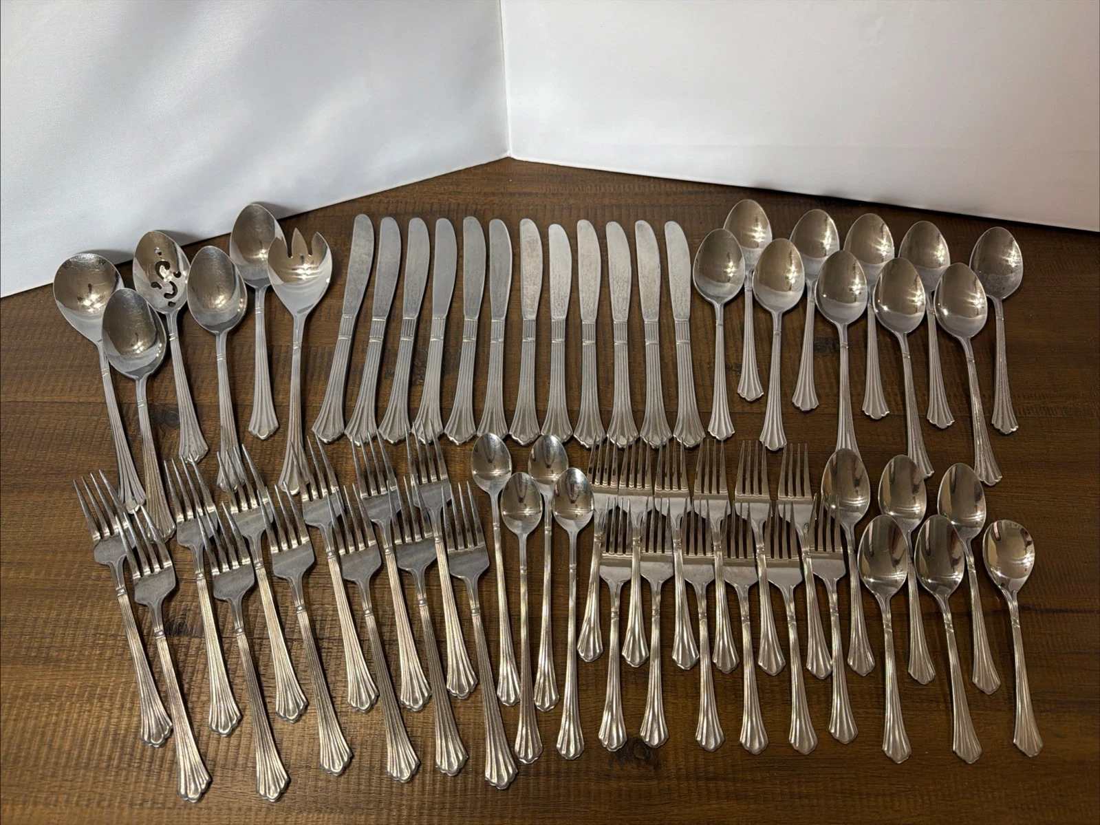 62 pc set Estia DORIAN Stainless Steel Flatware Silverware
Opens in a new window or tab