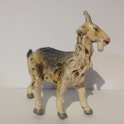 Minifigura animal vintage ITALIA Fontanini belén de cabra 2,75" pintado a mano de colección - Imagen 5 de 11