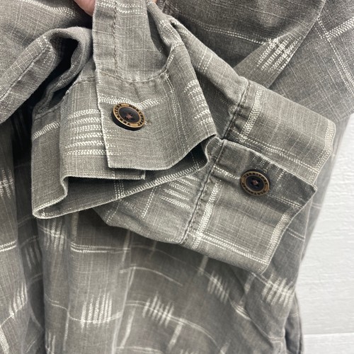 Northwest Territory Hood Button Pullover Brown Beige Patterned XL Jacket Cotton - Picture 10 of 12