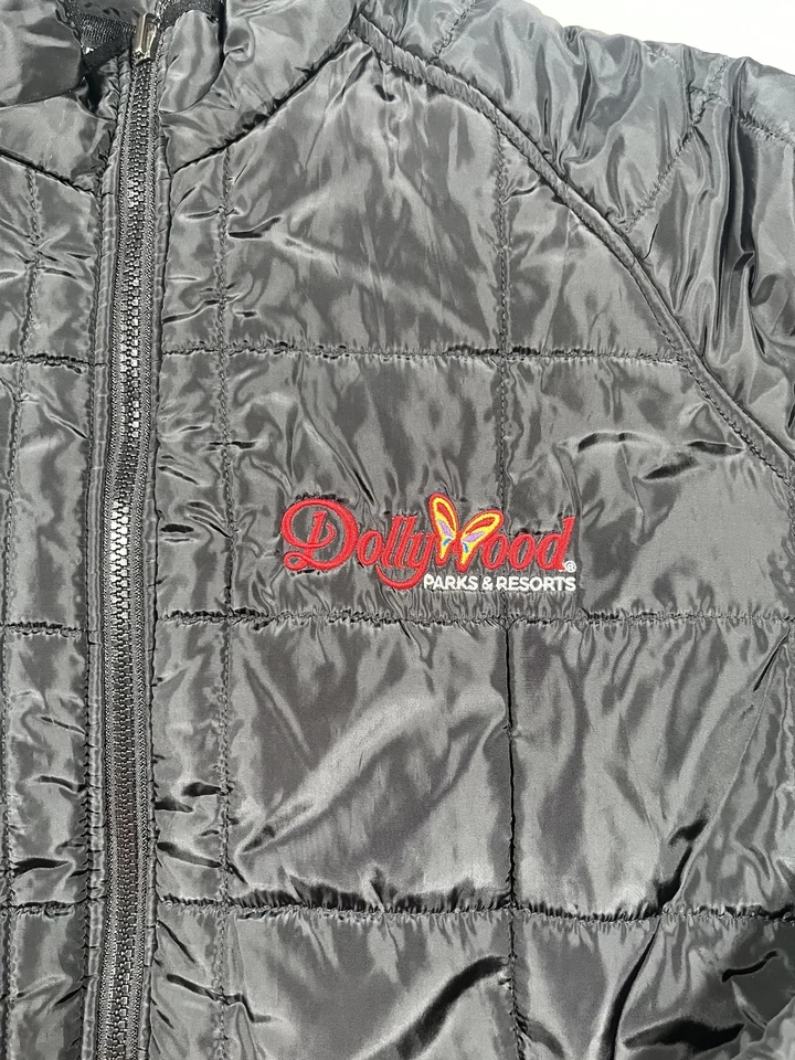 Chaqueta Dollywood Parks & Resorts Para Hombre Gris Medio Acolchada Puffer Autoridad Portuaria Foto 4 de 4