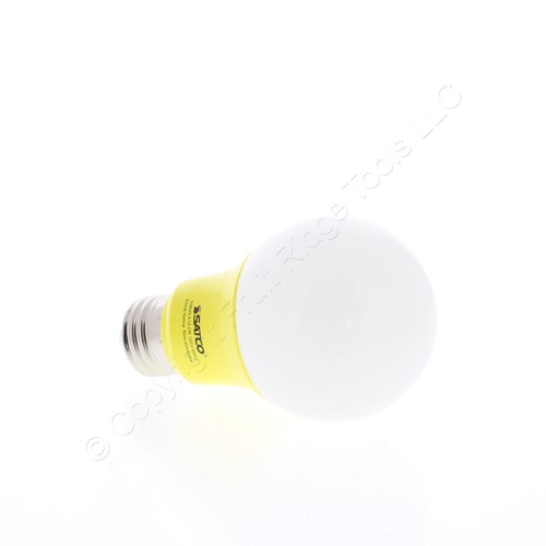 Satco S9645 2W E26 LED Orange/Yellow Light Bulb Medium Base 200 Lumens 25W Equiv - Picture 4 of 6