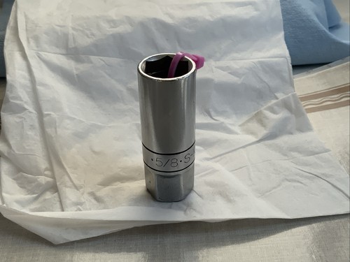 Presa candela S-K SK 3/8 Drive 6pt 5/8", modello 4420, etichetta USA ROSA - Foto 1 di 7