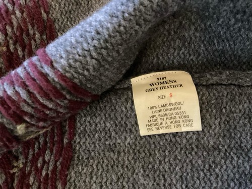 Vintage Woolrich Pullover 100 % Lammwolle durchgehender Reißverschluss Nordic Fair Isle Damen Small - Bild 10 von 12