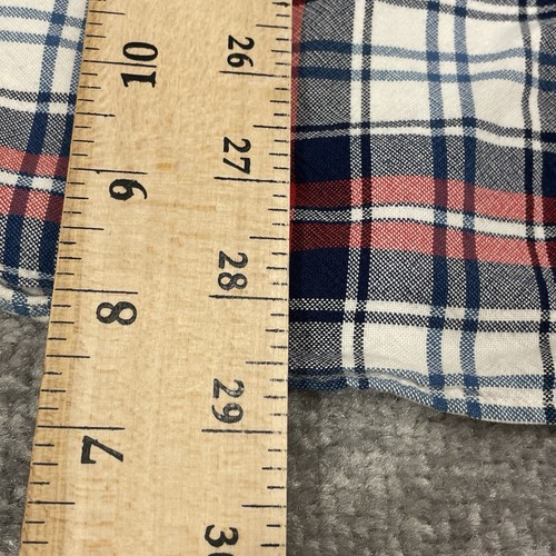 J Crew Hemd Herren groß kariert Button Down Langarm Tasche Oxford Baumwolle - Bild 6 von 8