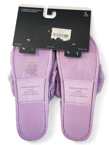 French Connection Slippers Criss Cross Blush Pink Size Large US Women 9-10 - Picture 5 of 7