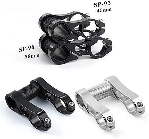 Folding Bike Stem Adjustable Double Stem 1" Handlebar Riser Adapter 25.4mm - Picture 3 of 9