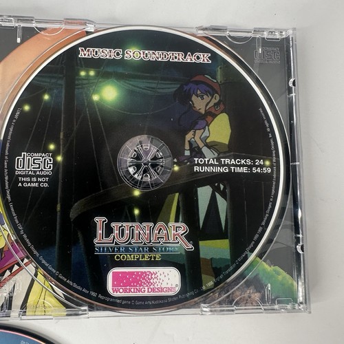 Lunar Silver Star Story Sony PlayStation 1 3of4 Discs, Missing Disc 1 - Picture 7 of 7
