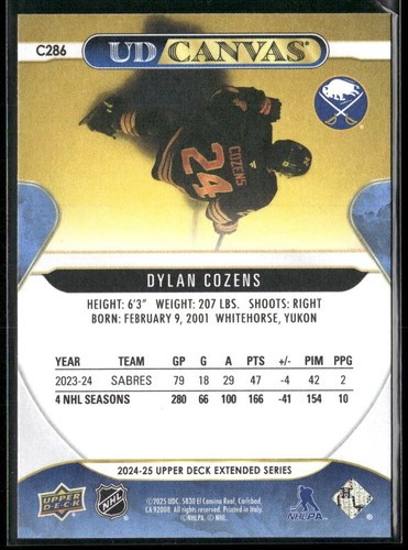2024-25 24-25 UD HOCKEY Series 1,2 & EXTENDED - UD Canvas*U Pick From List*NM - Picture 365 of 501