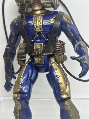 1998 Marvel Universe Marvel Comics 10" Cyber Armor Cyclops Toy Biz - w/Box - Picture 5 of 24