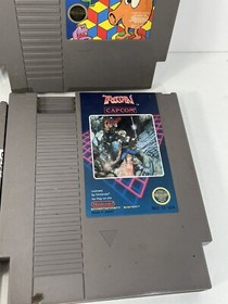 Lotto 6 giochi NES Nintendo Galaga Trojan Q*bert Stinger Joust Bump N Jump testati