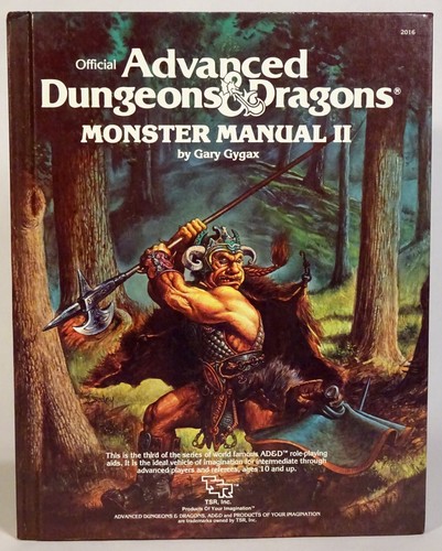 TSR Official Advanced DUNGEONS & DRAGONS - Monster Manual II - Gary Gygax - 1st Ed - NM