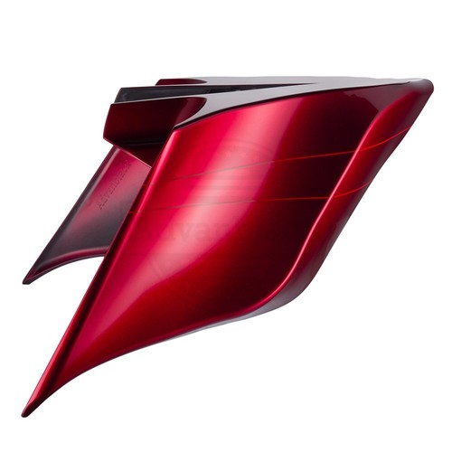 Velocity Red Sunglo Stretched Extended Side Cover 14+ Harley Street Road FLHX - Picture 17 of 17