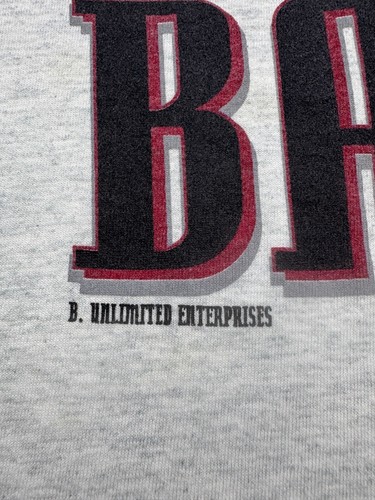 Vtg Arkansas Razorbacks Shirt Men Large Gray Graphic Short Sleeve Crewneck NCAA - Picture 9 of 12
