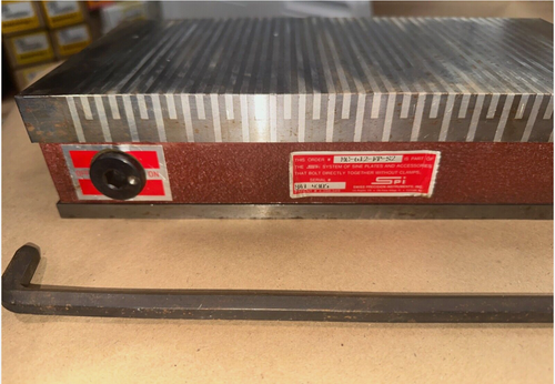 SPI MAGNETIC CHUCK - MC 612 FP S2 - 12” X 6” w/ Handle - NICE - Picture 5 of 7