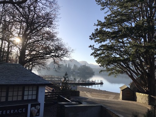 Karte: "Derwentwater Lake District" #8 Winter, Landungsreflexionen + Katzenglocken - Bild 16 von 17
