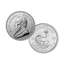 2023 1 Oz South Africa Fine Silver Krugerrand Coin BU Commemorative Coin New 8.99 per troy oz