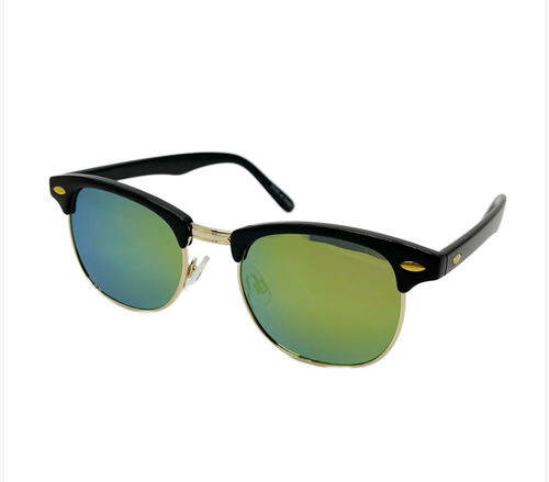 Gafas de sol polarizadas retro vintage UV400 medio marco metálico gafas de sol club (#130) - Imagen 5 de 10