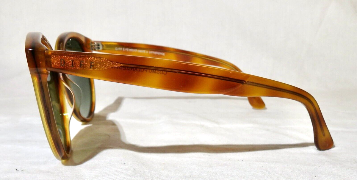 Diff Eyeware Polarized Cosmo Tortoise Sunglasses HM-TF40P DIFF Sport Hangtime Square Sunglasses for Men and Women  main image 3