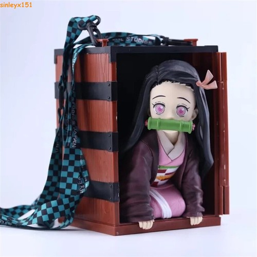 Demon Slayer Kamado Nezuko Pvc Anime Figura Popcorn Secchio Decorazione Modello Regalo - Foto 4 di 11