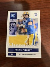 Kenny Pickett Rookie Card 2022 Chronicles Draft Picks #8 Pitt Panthers QB RC 