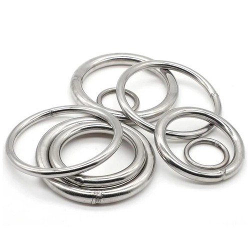 Anillos en D y juntas tóricas de acero inoxidable ~ Anillos de hebillas soldadas de cuero artesanal con correas - Imagen 8 de 17