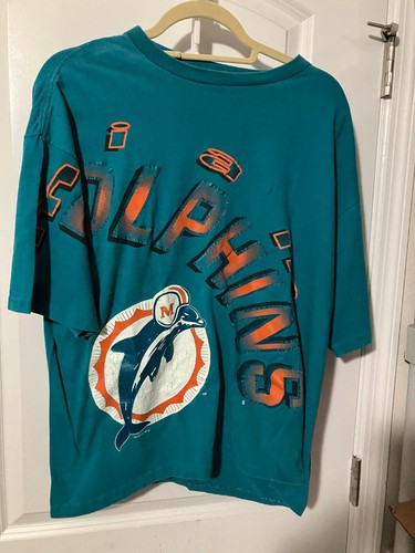Vintage 1993 Starter NFL Miami Dolphins Made In the USA Men's XL Logo T-Shirt