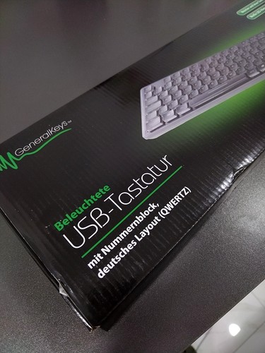 GeneralKeys German Backlit USB keyboard QWERTZ numeric keypad - Picture 8 of 11