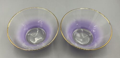 Vtg Blendo Ombré Frosted Salad Bowl 7 Piece Set Rainbow Green Purple Blue Orange - Picture 8 of 16