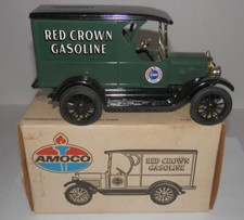 Vintage Ertl Red Crown Gasoline 1923 Chevy 1/2 Ton Truck Bank 1320 NOS 1991
