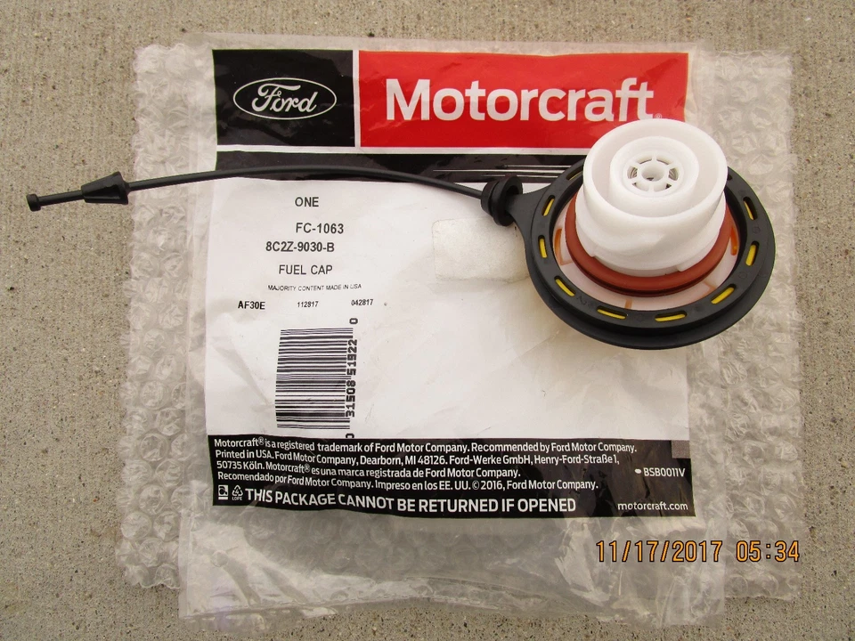 09 - 17 FORD E-350 E350 SUPER DUTY ТОПЛИВНЫЙ БАК КРЫШКА НАПОЛНИТЕЛЯ С ТРОСОМ OEM НОВЫЙ - Изображение 2 из 3