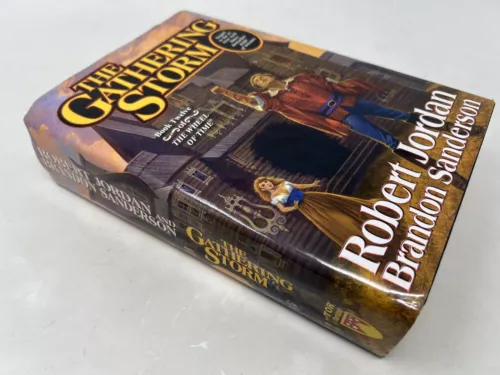 THE GATHERING STORM HCDJ 1ST/1ST Robert Jordan Brandon Sanderson FINE Wheel Time