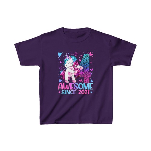 4 Year Old Unicorn Gifts For Girls 4th Birthday Girl Party T-Shirt - Picture 15 of 16