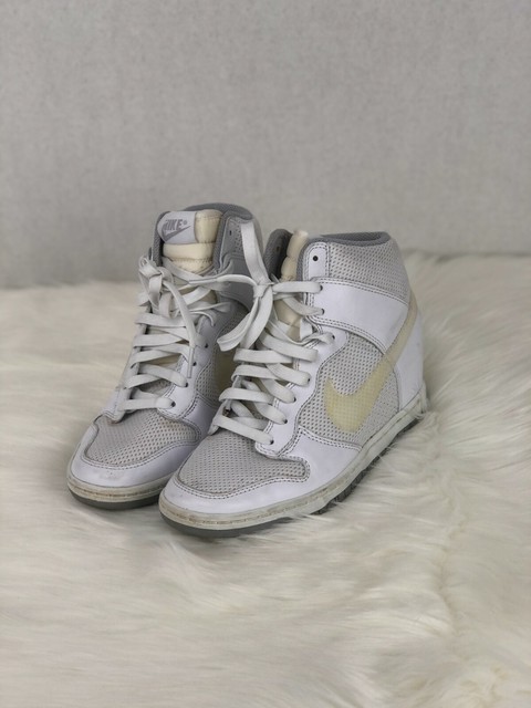 nike dunk sky hi white cool grey