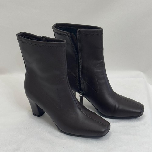 Botas para mujer Aerosoles tacón canela canela media pantorrilla color marrón talla 8,5 M - Imagen 3 de 8