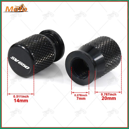 Accessorie CNC Motorcycle Wheel Tire Valve Cap Cover For Suzuki SV650 A/F/S/SF/X - Picture 2 of 3