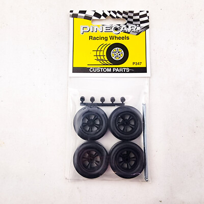 Pinecar Custom racing Wheels & Axle Pinewood Derby PIN347 Made in USA 1993